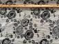 Preview: Jaquard Leinen - Rose schwarz Preview: Jaquard Leinen - Rose schwarz