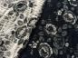 Preview: Jaquard Leinen - Rose schwarz Preview: Jaquard Leinen - Rose schwarz