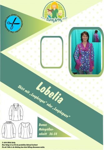 Lobelia- Shirt mit Loopkragen oder Loopkapuze