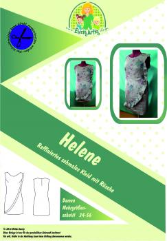 Helene - Raffiniertes schmales Kleid mit Rüsche