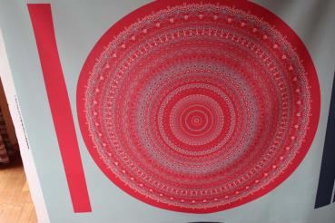 Tellerrock Mustermix rot 90 cm