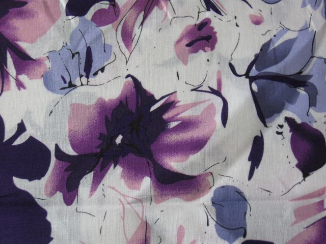 Leinen - Blumen lila Leinen - Blumen lila