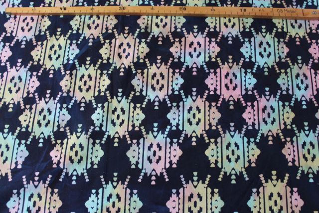 Baumwolle - Batik Etino pink türkis Baumwolle - Batik Etino pink türkis