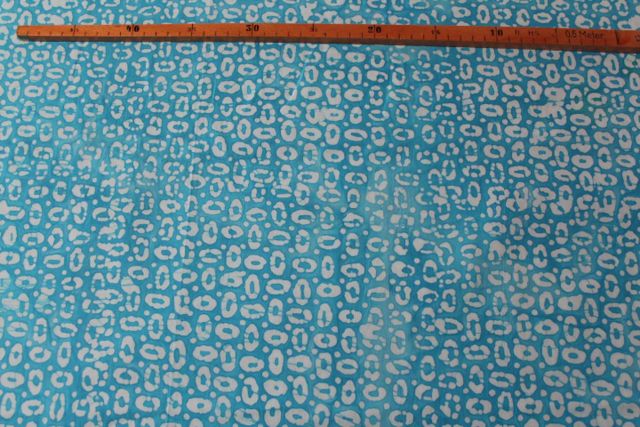 Baumwolle - Batik Ovale türkis Baumwolle - Batik Ovale türkis
