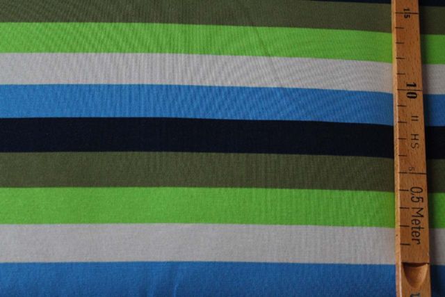 Jersey Streifen - grau/grün/olive/dunkelblau/mittelblau Jersey Streifen - grau/grün/olive/dunkelblau/mittelblau