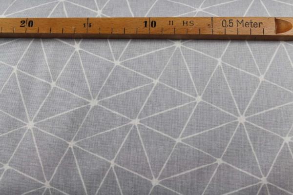 Beschichtete Baumwolle - Shaped hellgrau FQ Beschichtete Baumwolle - Shaped hellgrau FQ