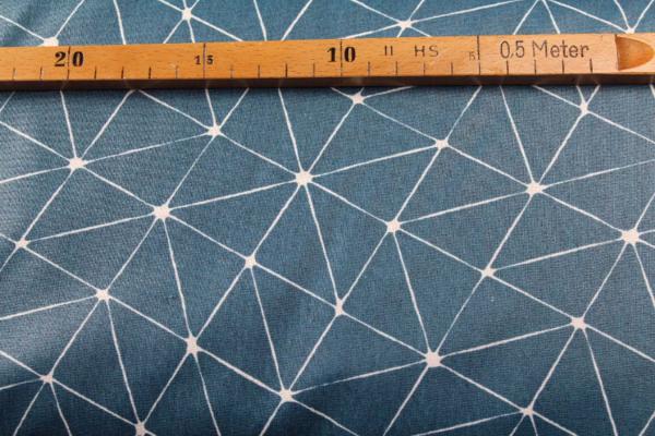 Beschichtete Baumwolle - Shaped petrol FQ Beschichtete Baumwolle - Shaped petrol FQ