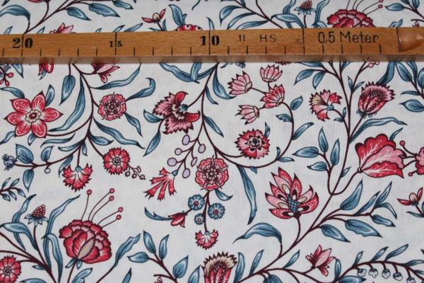 Patchwork - Eylike Fabrics - Hindelopia Mohnblume weiß rot Patchwork - Eylike Fabrics - Hindelopia Mohnblume weiß rot