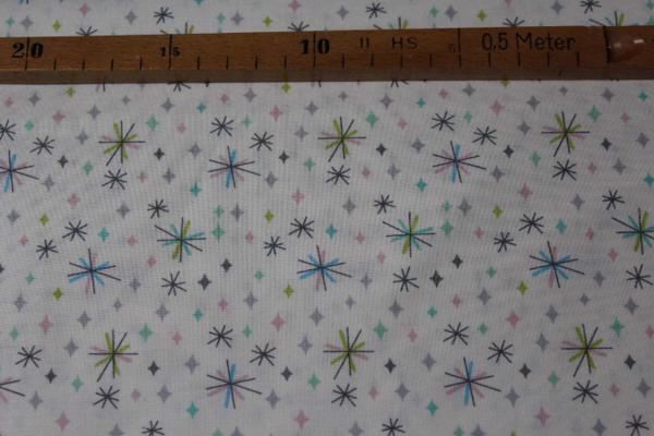 Patchwork - Retrostars on cream Patchwork - Retrostars on cream