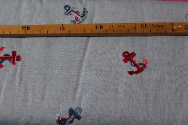 Baumwolle - Chambree Embroidery jeansblau Baumwolle - Chambree Embroidery jeansblau