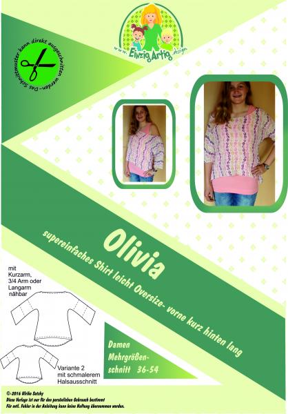 Olivia - supereinfaches, leicht oversizes Shirt